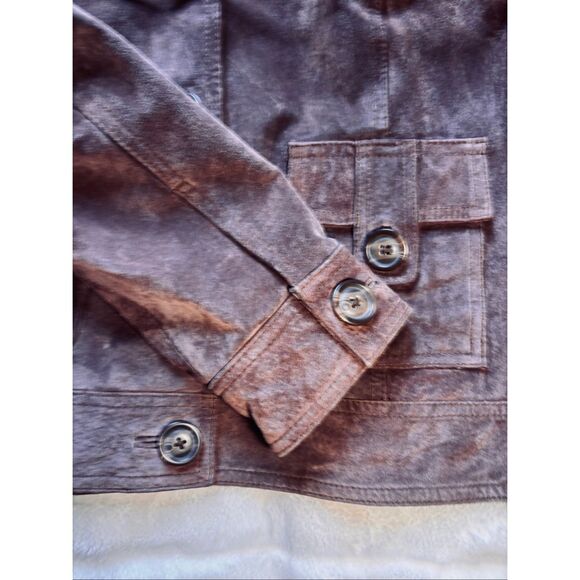 Cherokee vintage brown suede leather jacket M - Picture 4 of 8